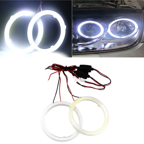 1pair white 70mm 60smd cob - white,